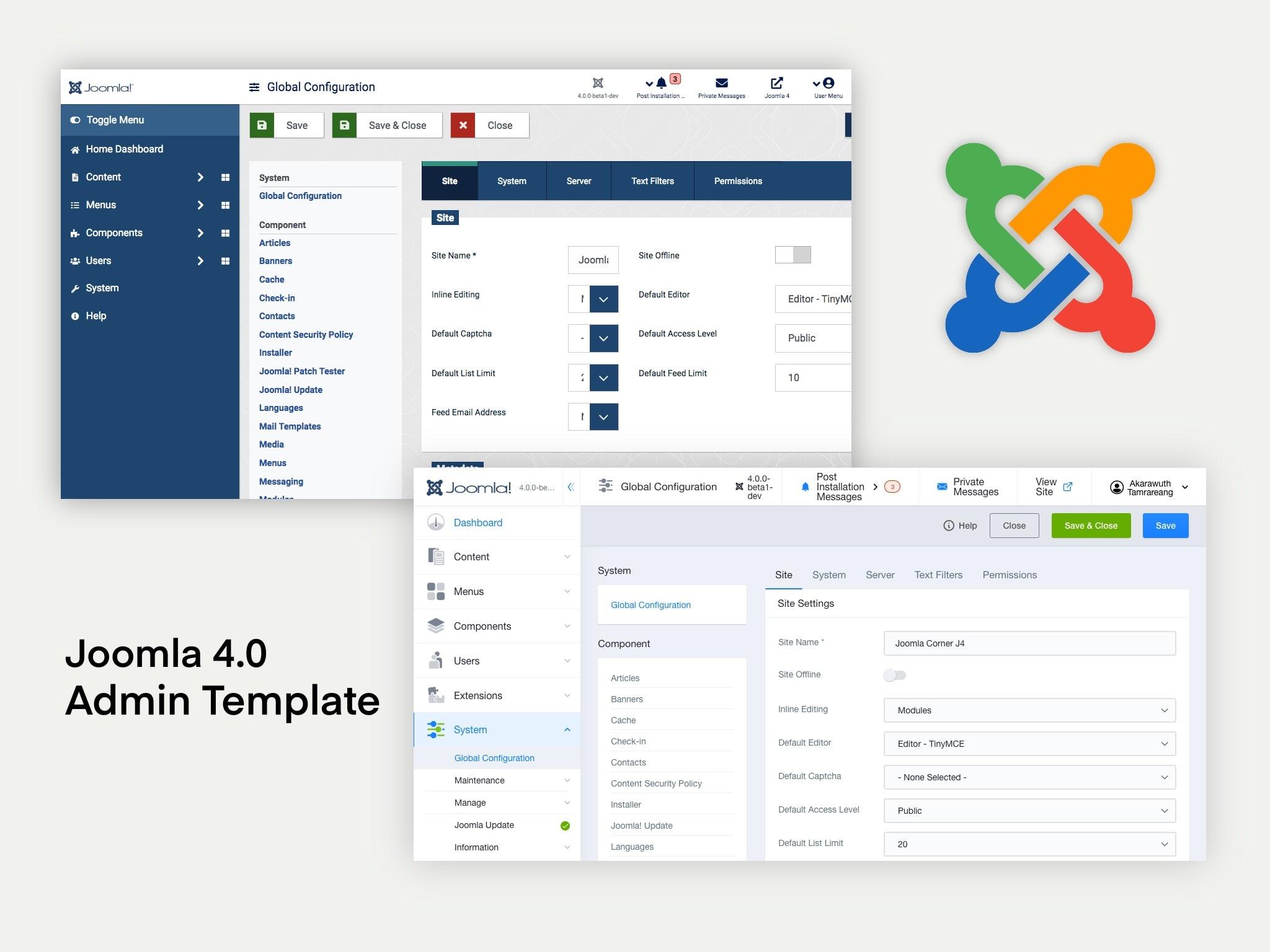 Joomla 4 Admin Template